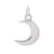 12 Pack: Sterling Silver Moon Icon Charm by Bead Landing™